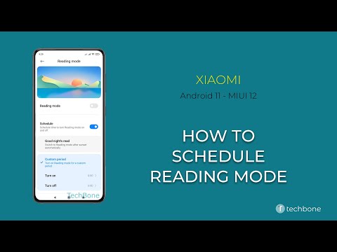 How to Schedule Reading mode - Xiaomi [Android 11 - MIUI 12]