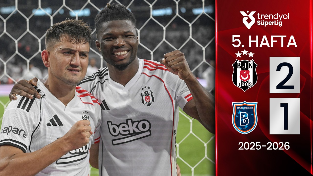 Beşiktaş (2-1) Başakşehir | MAÇ ÖZETİ | 5. Hafta - 2025/2026