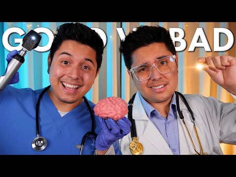 NICE vs RUDE Doctor Cranial Nerve Exam | ASMR Medical Roleplay