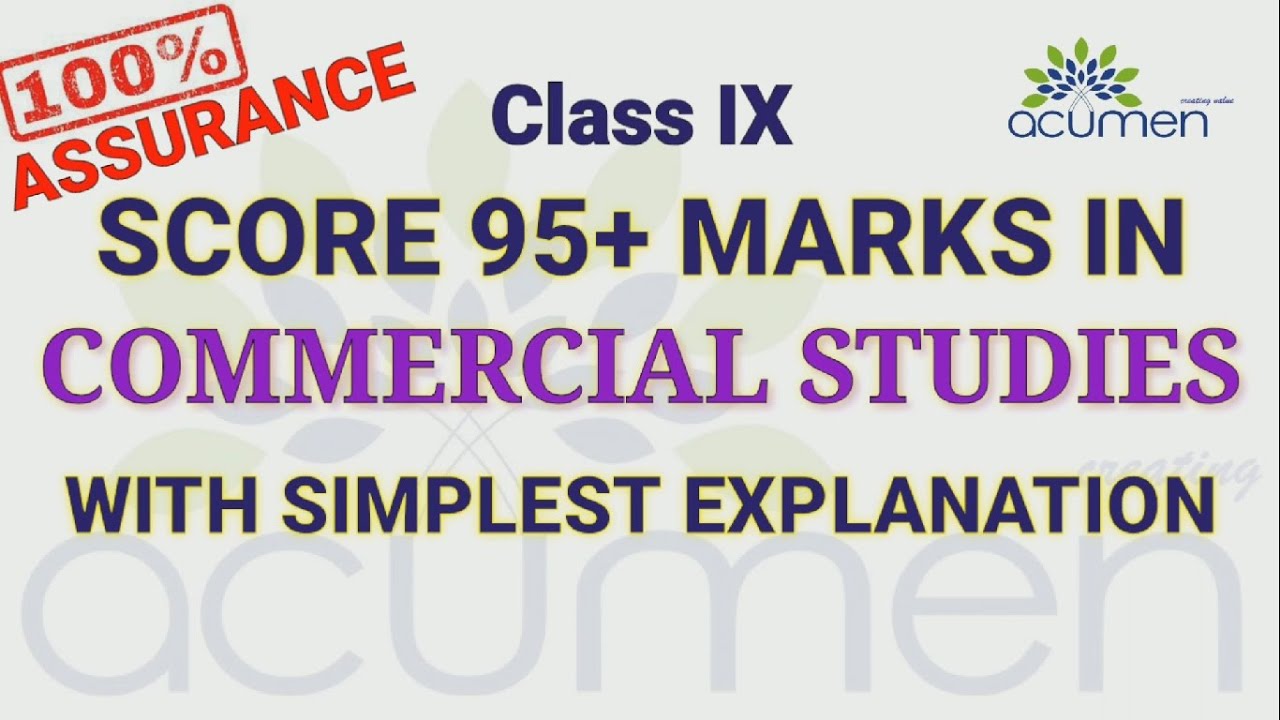 #1 Commercial and Non Commercial Activities | Human Activities | Class 9 Commercial Studies