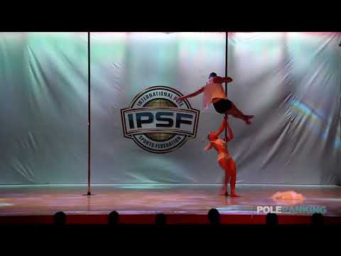 Doubles Agata Kocinska & Mateusz Smikiel of Poland - IPSF World Pole Championships 2018