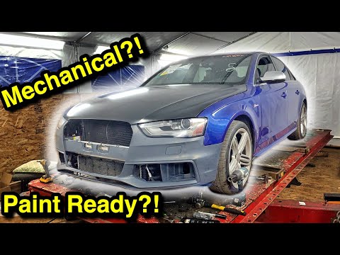 Rebuilding A Copart Wrecked Salvage Auction Audi S4 (Part 4) more, More, MORE PROBLEMS!!