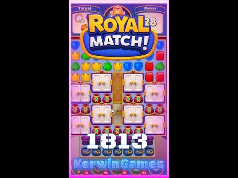 Royal Match Level 1813 - No Boosters Gameplay
