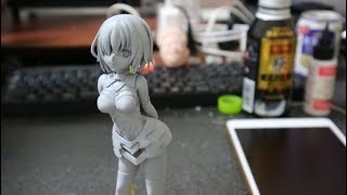 【clay figure /DIY 】マシュ・キリエライト - Fate/GO 作ってみた(no Painting) sculpting clay figure"Mash Killierlight"