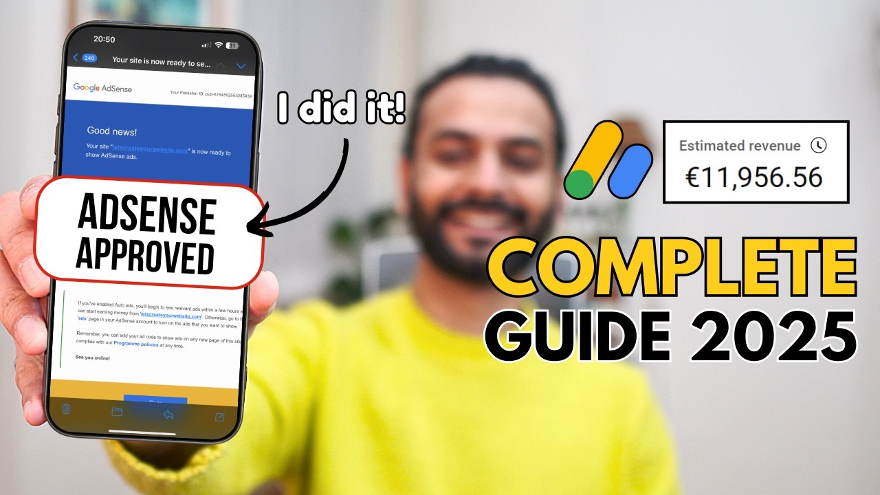 Google AdSense Tutorial 2024 (Create Account, Apply & Handle Rejections)