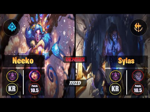 Master NEEKO [Glacial Augment] (Mid) VS  SYLAS - Master KR Patch 10.5