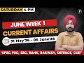 Weekly Current Affairs 2026 June 2026 Week 1 Parcham Classes Current Affairs