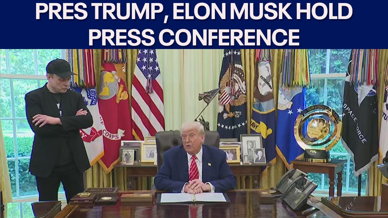 President Trump, Elon Musk hold Oval Office press conference