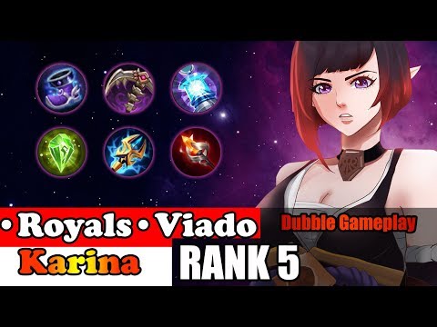 Hyper Carry Mythical Rank (Top 5 Global Karina & •Royals•Viado) Mobile Legends Gameplay