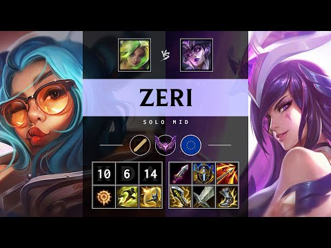 Zeri Mid vs Syndra - EUW Master Patch 25.20