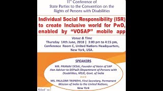 VOSAP presenting at side event