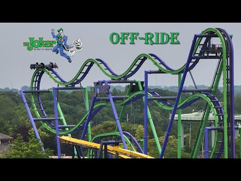 Off-ride footage of a Joker train