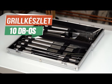 Kamado John's 10 darabos szett grillezéshez, ALU bőröndben - Videó