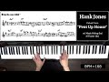 A Lick A Week! 45th Week: Hank Jones' Lick on "Pent Up House"