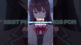 Top 5 funk songs made only for anime edits? Glory x aura, death funk, 5x30, hypnotic funk, #shorts