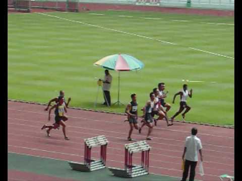Men's 100m SF 2 - 86th MAAU National Open, Kuala Lumpur 2009