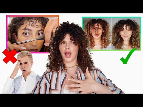 5 CURLY HAIR BANG MISTAKES TO AVOID (reacting to brad mondo's curly hair bang video)