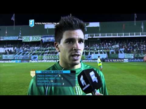 Simeone: "Hicimos un partido perfecto". Banfield 4 - Arsenal 1. Fecha 19. Primera 2015. FPT.