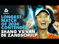 Shang vs van de Zandschulp: Longest Match Of 2024 Contender ALREADY | Hong Kong 2024