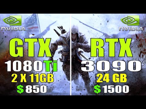 GTX 1080TI - SLI (2X11GB) vs RTX 3090 (24GB) || PC GAMES TEST ||