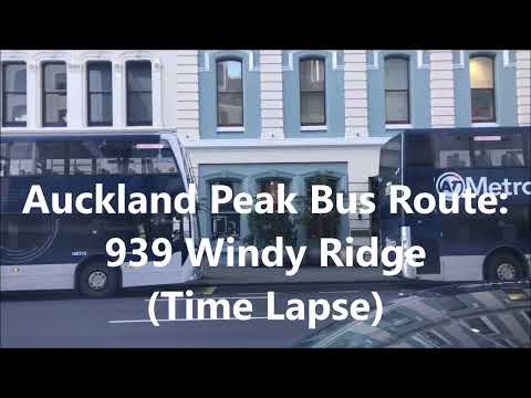 Auckland Peak Bus Route - 939 Windy Ridge (Time Lapse)