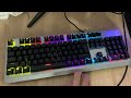 Testing New White Shark Legionnaire keyboard - Blue Switches