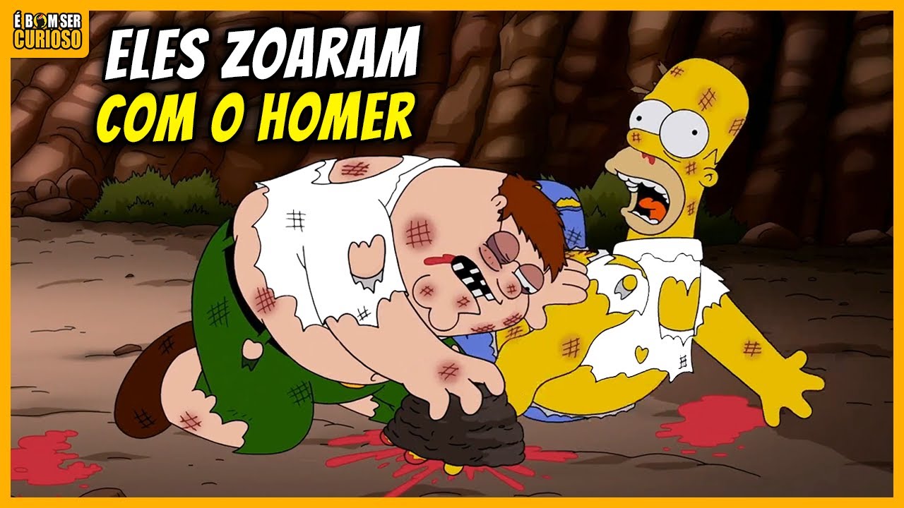 7 VEZES QUE FAMILY GUY ZUOU OS SIMPSONS