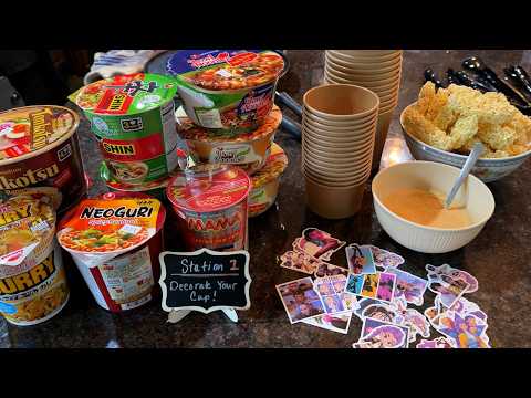 How to set up an instant ramen bar