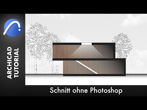 Schnitt erstellen ohne Photoshop - ARCHICAD 24 [Tutorial Deutsch]