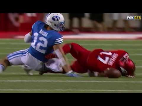BYU's Kalani Sitake irate after targeting foul ejects Kai Nacua