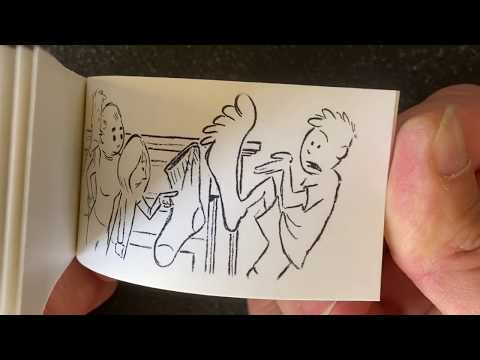Pixar Director Shows How To Make A Flipbook From Scratch From Inside His Closet