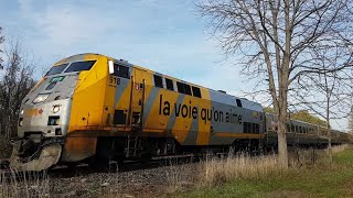 VIA RAIL 67 westbound at Prescott, Ontario. October 19, 2025.