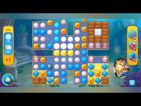 Fishdom 2022, no boosters, level 345 -  прохождение без бустеров,  345 уровень.