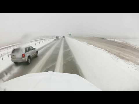 Black ice fail Wyoming