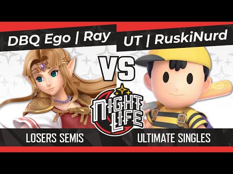 Nightlife 38: DBQ Ego | Ray (Zelda) vs UT | RuskiNurd (Ness) Losers Semis