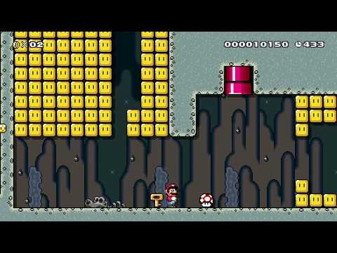 World 4-2 Bedrock Break by 3rd Bunny - Super Mario Maker 2 - No Commentary 1ca