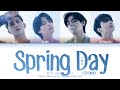 BTS Spring Day V Demo Lyrics 방탄소년단 뷔 봄날 가사 Color Coded Lyrics Eng Rom Han 가사