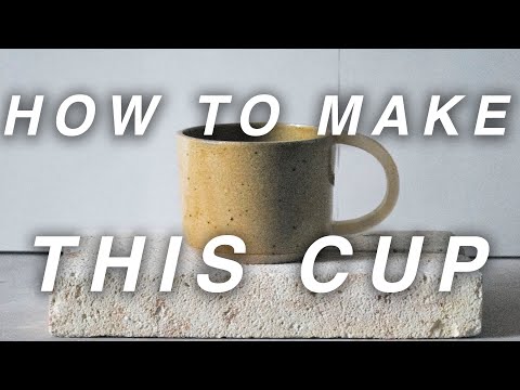How to make a cup on the pottery wheel from start to finish