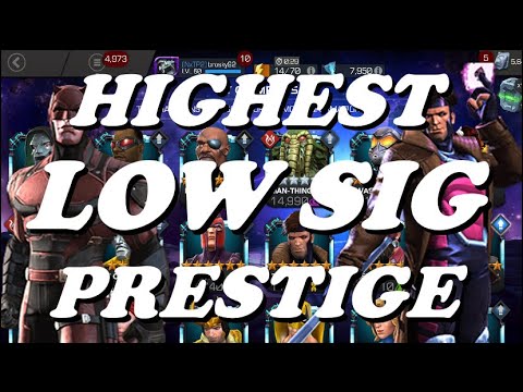 Highest Prestige Champions at Low Signature Level | Should You Care?! Marvel Contest of Champions