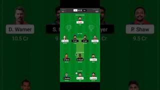 DC VS KOL #IPL T20 #DREAM11 TEAM FOR GRAND LEAGUE CONTEST