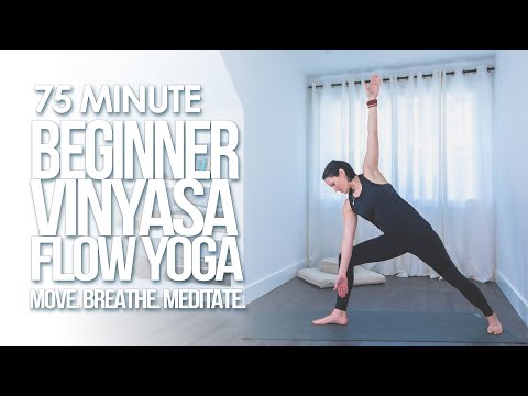 Full Length Beginner Yoga Class for Strength, Flexibility & Balance | 75 Minute Vinyasa Flow