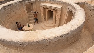 Building Most Fantastic Underground House By Craftsmanship (All Part1 and Part2)