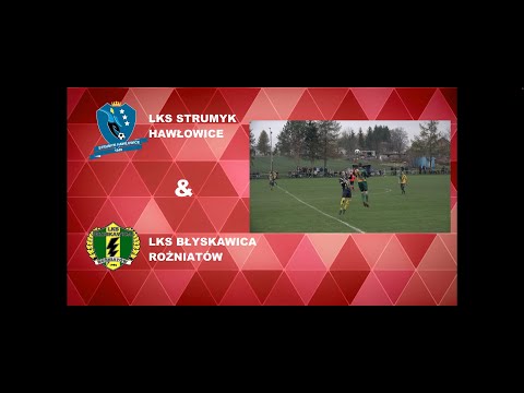 Mecz KEEZA Klasa A LKS Strumyk Hawłowice - LKS Błyskawica Rożniatów  rozegrany 6.11.2022.
