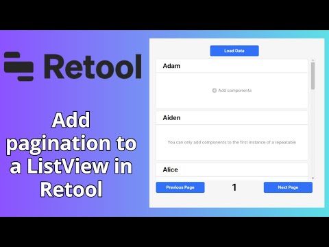 Add pagination to a ListView in Retool