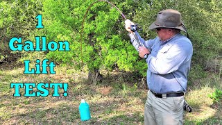 🎣 T-ZACK 30T Toray carbon 1-Piece Rod. 1 GALLON LIFT TEST! 😱
