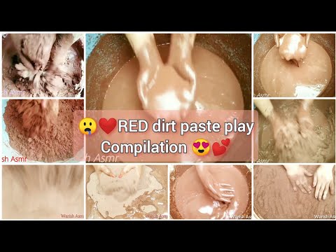 SERIES 4:Red dirt delicious🍷paste play +  dusty pouring + mixing 💓🎶🎶 COMPILATION relaxing #136