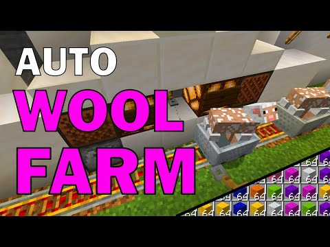 Minecraft Wool Farm | Automatic ONLY 2 dispensers (Sheep Farm)