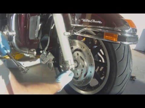Harley Davidson Ultra Classic Front Wheel Removal Replacement