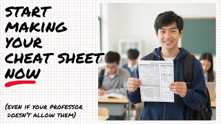 Start making your cheat sheets now for better grades (even if your professor doesn't allow them)