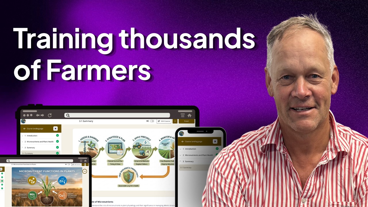 Online training for thousands of farmers